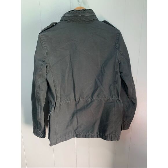 GAP Dark Grey Heavyweight Canvas Utility Coat XS - Picture 2 of 6